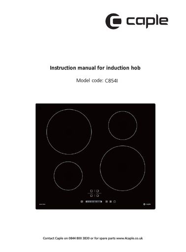 C854I Instruction manual