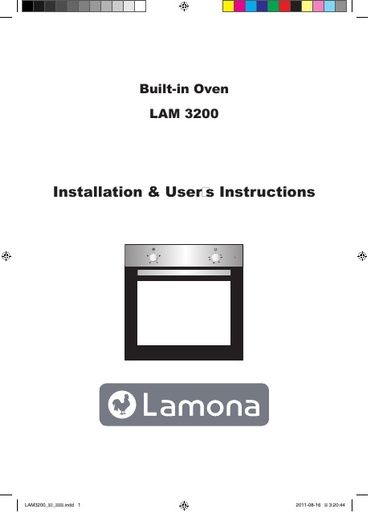 Lamona Single Conventional Oven - LAM3200 Manuals