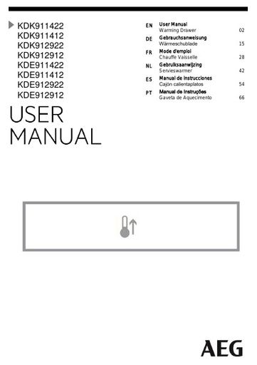 AEG KDK911422M Warming Drawer