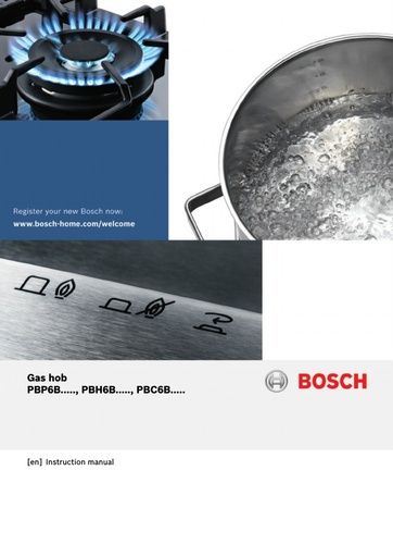 Bosch Standard Gas Hob - HBH1000