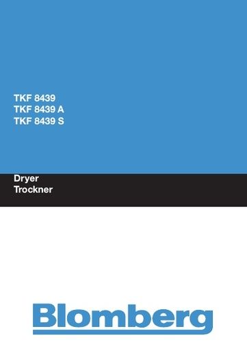Blomberg TKF 8439 Dryer