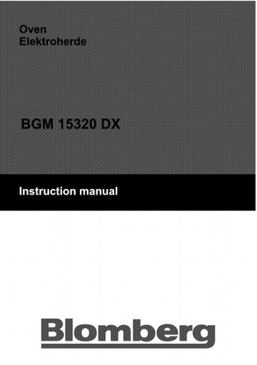 Blomberg BGM 15320 DX Range