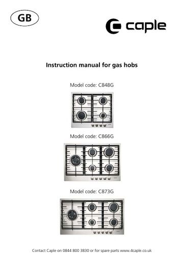 C873G Instruction manual