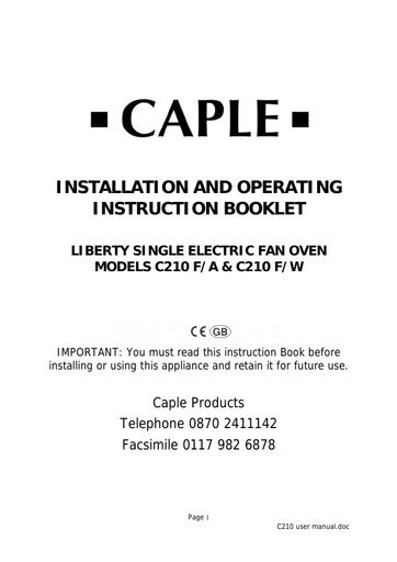 C210 Instruction manual