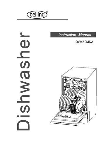 Belling IDW450 MK2 Dishwasher