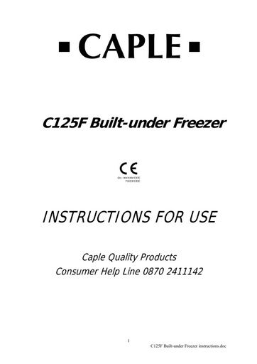 C125F Instruction manual
