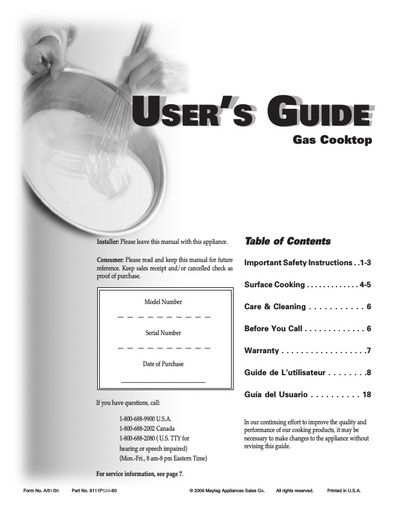 Maytag MGC4436BDW Hob