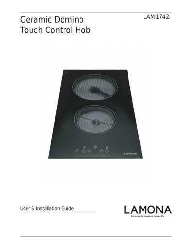 Lamona Front Touch Control Ceramic Domino Hob - LAM1742