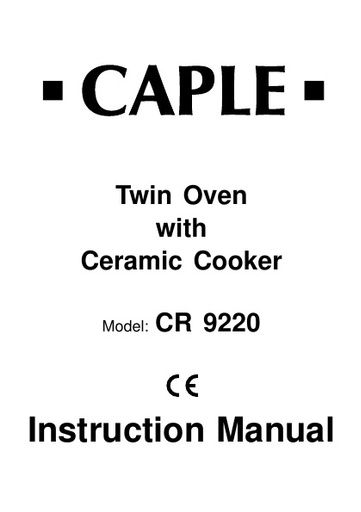 C9220 Instruction manual