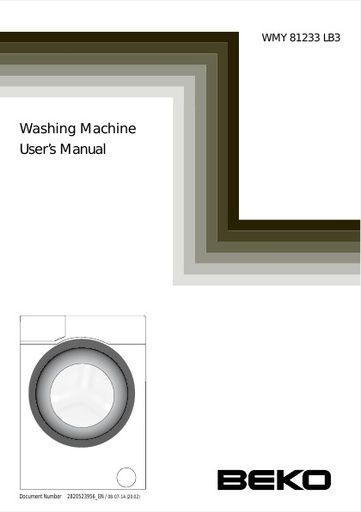 BEKO WMY 81233 LB3 Washing Machine