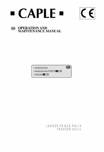RBL1A RBF1A Instruction manual