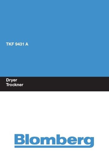 Blomberg TKF 9431 A Dryer