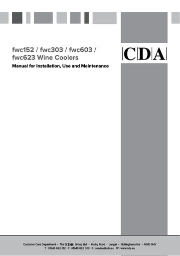 CDA FWC603 Wine Cabinet