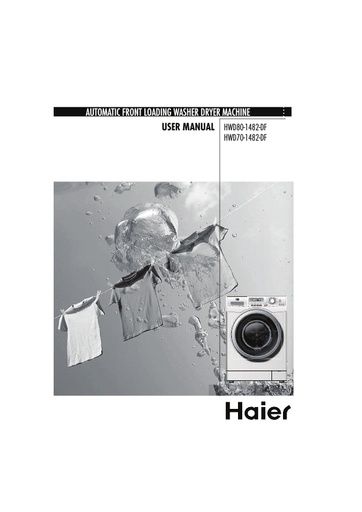 Haier HWD70 1482 DF Washer Dryer