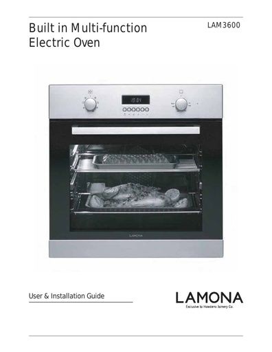 Lamona Single Multi-Function Oven - LAM3600 Manuals