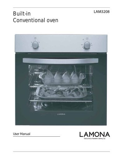 Lamona Single Conventional Oven - LAM3208 Manuals