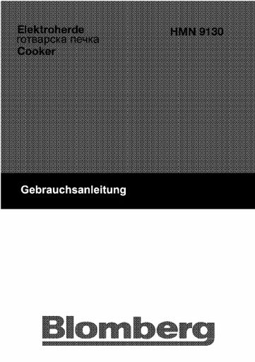 Blomberg HMN 9130 E Range