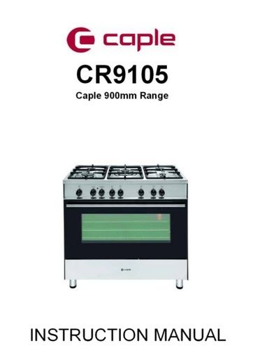 CR9105 Instruction manual