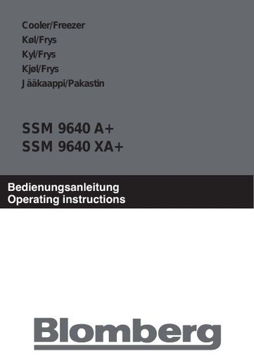 Blomberg SSM 9640 X Refrigerator