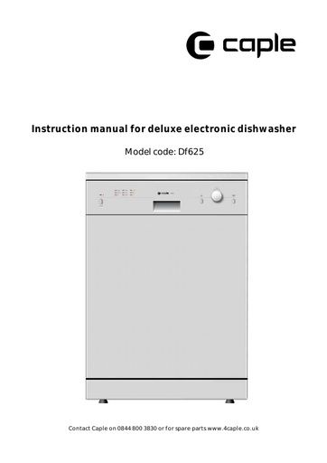 DF625 Instruction manual