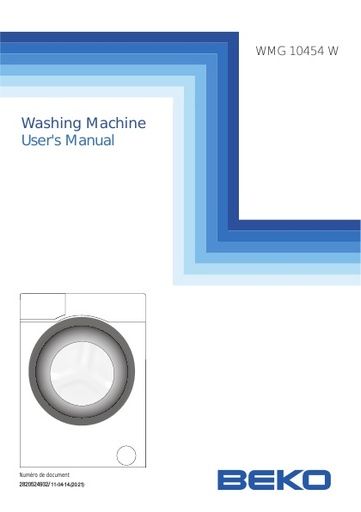 BEKO WMG 10454 W Washing Machine