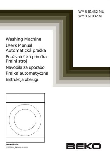 BEKO WMB 61432 MU Washing Machine