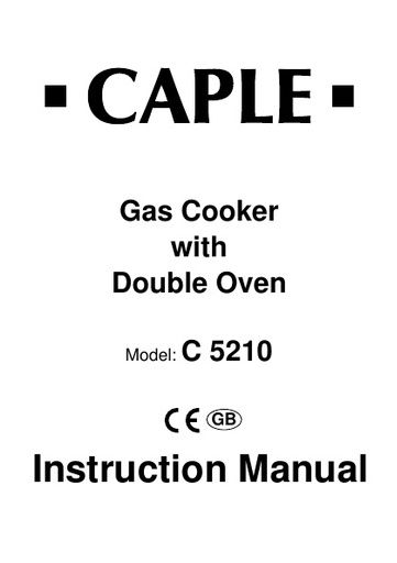 C5210 Instruction manual