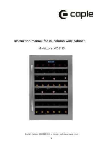 WC6115 Instruction manual