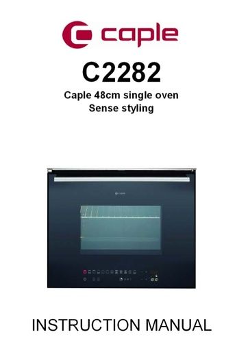 C2282 Instruction manual