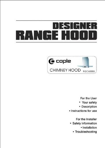 FGC600SS UM Instruction manual