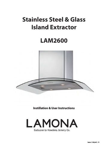 Lamona Island Chimney Extractor - LAM2600