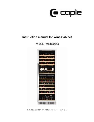 WF1543 instruction manual