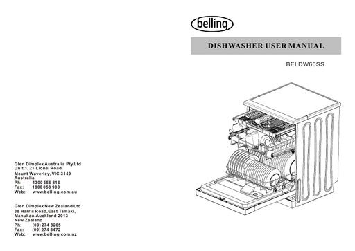 Belling BELDW60SS Dishwasher