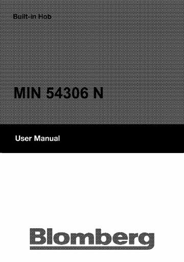 Blomberg MIN 54306 Hob
