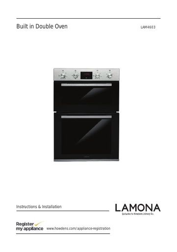 Lamona double fan oven - LAM4603