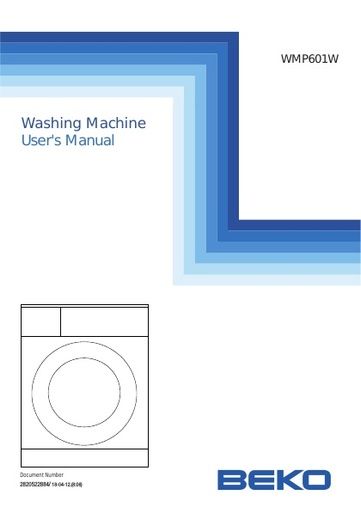 BEKO WMP 601 W Washing Machine