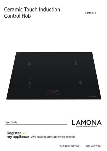 Lamona touch control induction hob - LAM1800