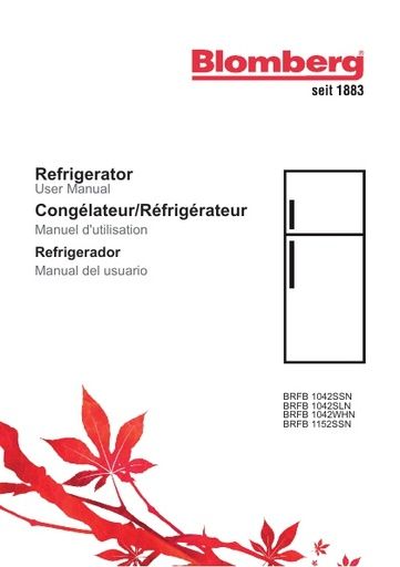 Blomberg BRFB 1152 SSN Fridge Freezer